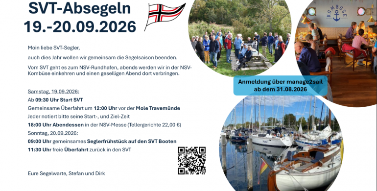 Absegeln 19.-20.09.2026